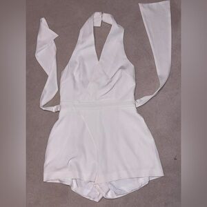 KEEPSAKE the Label White Halter Romper Size Medium